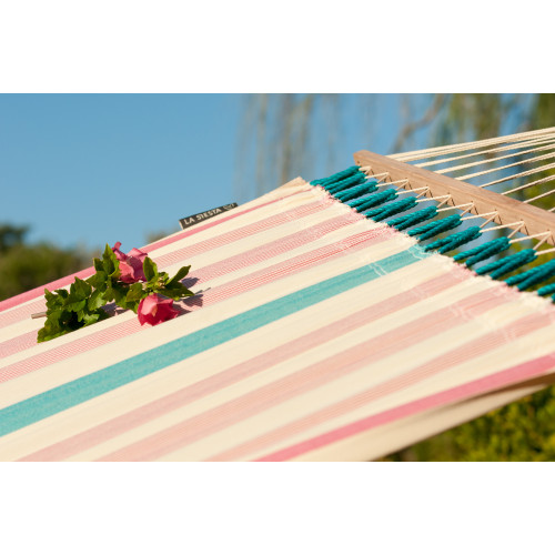 Гамак двомісний з рейками La Siesta Colada COR14-7 lychee