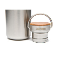 Стальная крышка с бамбуком Klean Kanteen Stainless Unibody Bamboo Cap