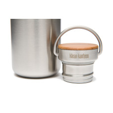 Стальная крышка с бамбуком Klean Kanteen Stainless Unibody Bamboo Cap