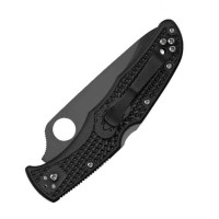 Ніж складний Spyderco Endura 4 Black Blade, напівсерейтор (C10PSBBK) Ніж складний Spyderco Endura 4 Black Blade, напівсерейтор (C10PSBBK)