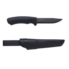 Ніж Morakniv Bushcraft Black Carbon Steel Вуглецева сталь Чорний колір Чорний клинок