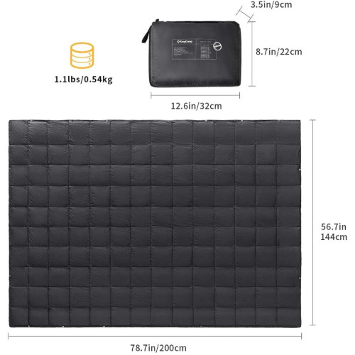 Спальний мішок KingCamp SMART 540 (KS2013) L BLACK