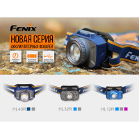 Ліхтар налобний Fenix HL32R блакитний