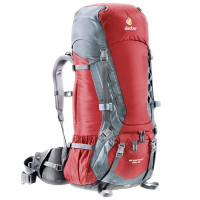 Рюкзак Deuter Aircontact, 55 + 10 л, cranberry-titan