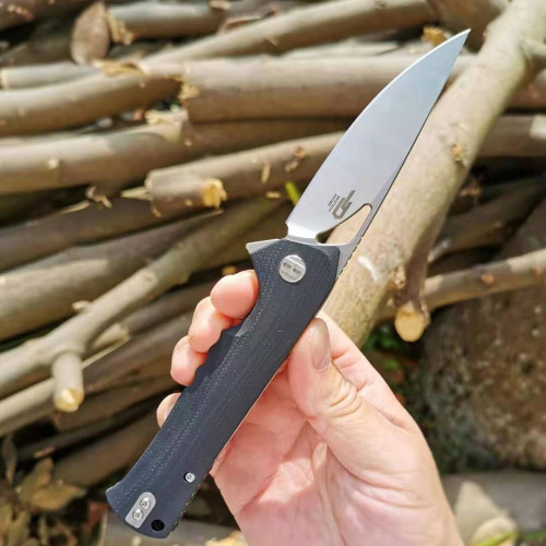 Нiж складний Bestech Knife MUSKIE Black BG20A-1