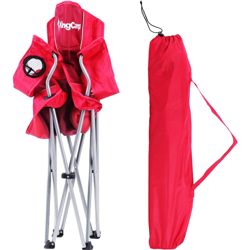 Шезлонг KingCamp Arms Chairin Steel (KC3818) Red