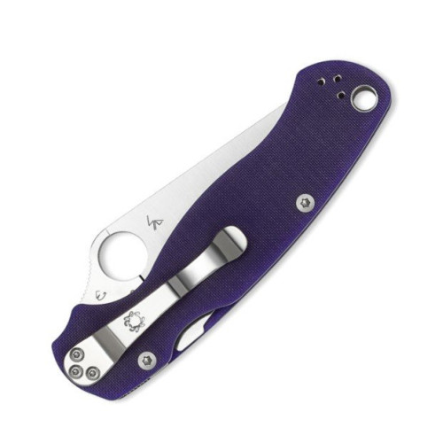 Ніж складний Spyderco Para Military 2 G-10 Dark Blue, CPM S110V (C81GPDBL2)