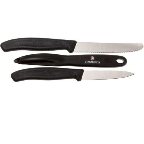 Набор кухонный Victorinox SwissClassic Paring Set 3шт с черной ручкой (Vx67113.31)