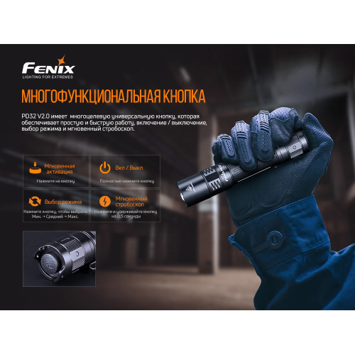 Ліхтар ручний Fenix PD32 V2.0 Ліхтар ручний Fenix PD32 V2.0