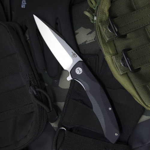 Нiж складний Bestech Knife WARWOLF Black BG04A