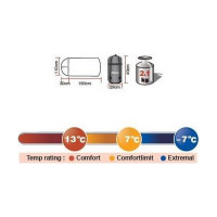 Спальний мішок KingCamp Freespace 250 (KS3168) Right Grey