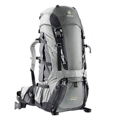 Рюкзак Deuter Aircontact, 75 + 10 л, (+ палиці LEKI granite-black)