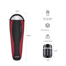 Спальний мішок KingCamp BREEZE 70 (KS2020) L BLACK