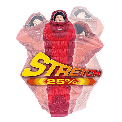 Спальник Deuter Exosphere -4° 5520 fire-cranberry левый (3700315 5520 1)