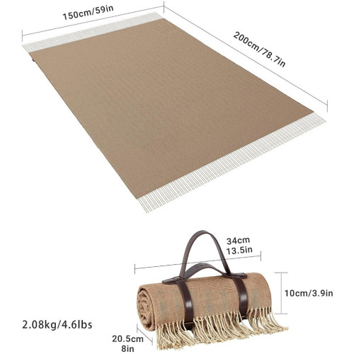 Пікніковий килимок KingCamp ELSA (KP2011) BEIGE / COFFEE