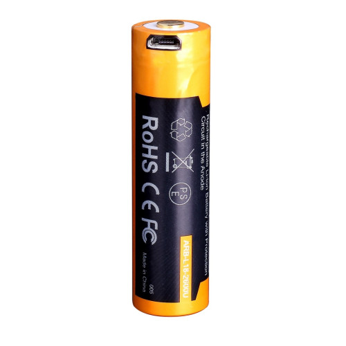Акумулятор 18650 Fenix 2600 mAh ARB-L18-2600U micro usb зарядка