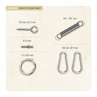 Крепления для подвесных Стілецььев La Siesta Seguro Comfort AS-05 black