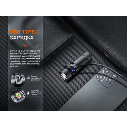 Ліхтар ручний Fenix E18R V2.0