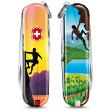 Складной нож Victorinox CLASSIC LE "Climb High" 58мм/1сл/7функ/цветн/чехол /ножн