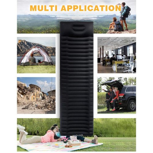Самонадувний матрац KingCamp SUPER COMFORT SINGLE (KM1905) BLACK