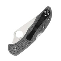 Ніж складний Spyderco Delica 4 Flat Ground сірий (C11FPGY) Ніж складний Spyderco Delica 4 Flat Ground сірий (C11FPGY)