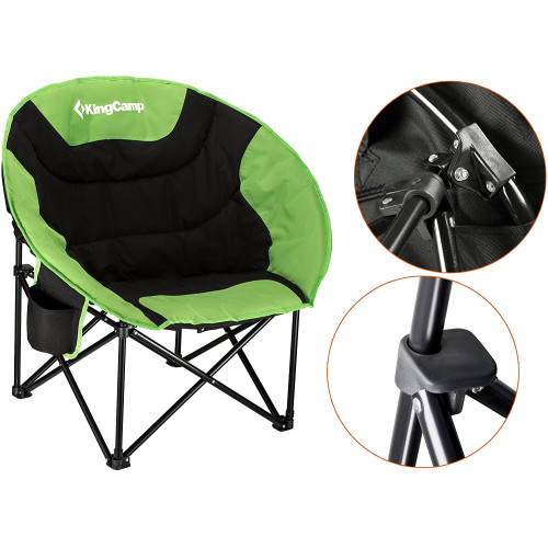 Шезлонг KingCamp Moon Leisure Chair (KC3816) Black / Green
