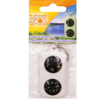 Компас с градусником Sol сувенирный