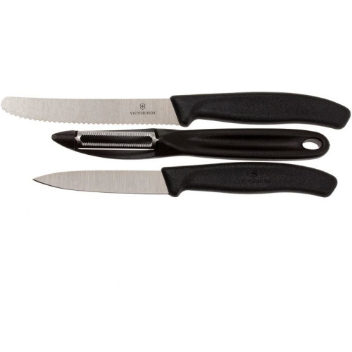 Набор кухонный Victorinox SwissClassic Paring Set 3шт с черной ручкой (Vx67113.31)
