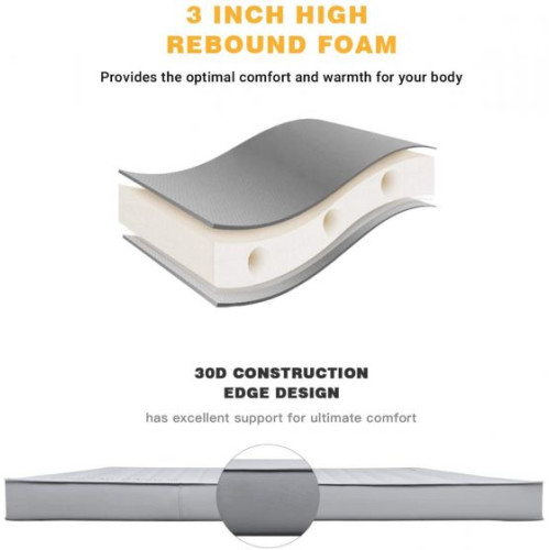 Самонадувний матрац KingCamp MON DUO 15 (KM2012) MEDIUMGREY