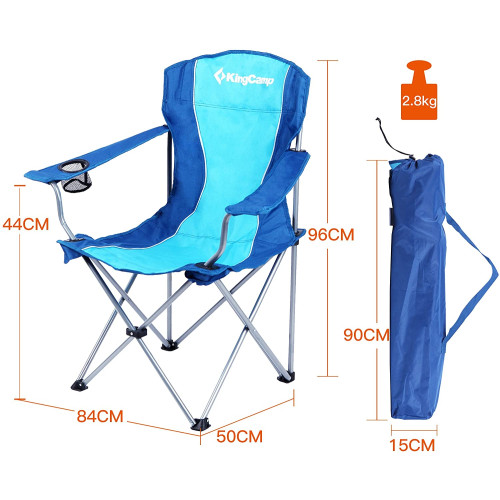 Шезлонг KingCamp Arms Chairin Steel (KC3818) Blue