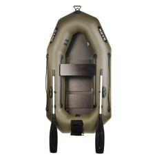 Лодка Bark В-210NK одноместная,гребная,передвижное сиденье,слань-книжка,навесной транец