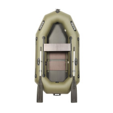 Лодка Bark В-220CD одноместная, гребная, передвижное сиденье, реечный настил