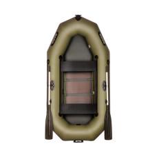 Лодка Bark В-240СD двухместная, гребная, передвижные сиденья, реечный настил