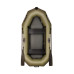 Лодка Bark В-240DK двухместная, гребная, передвижные сиденья, слань-книжка