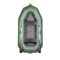 Лодка Bark В-250 двухместная, гребная, фикс.сиденья, реечный настил