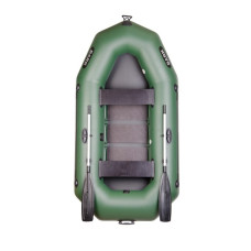 Лодка Bark В-250 двухместная, гребная, фикс.сиденья, реечный настил