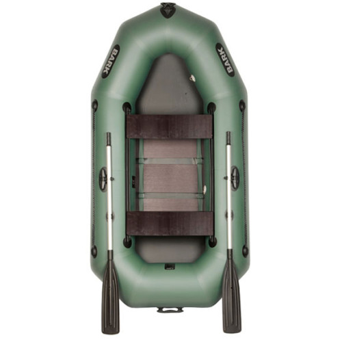 Лодка Bark В-250D двухместная, гребная, передвижные сиденья, реечный настил