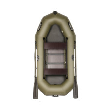 Лодка Bark В-260DK двухместная, гребная, передвижные сиденья, слань-книжка