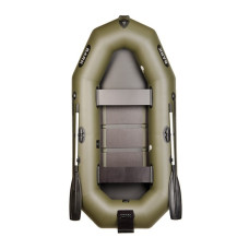 Лодка Bark B-260NK двухместная, гребная, фикс.сиденья, навесной транец, слань-книжка