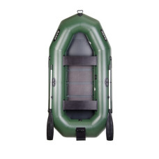 Лодка Bark В-270N двухместная, гребная, фикс.сиденья, реечный настил, навесной транец