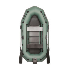 Лодка Bark B-270NPDK двухместная, гребная, привальный брус, 4 ручки, передвижные сиденья, навесной транец, слань-книжка