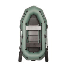 Лодка Bark B-270PDK двухместная, гребная, привальный брус, 4 ручки, передвижные сиденья, слань-книжка