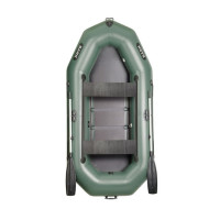 Лодка Bark В-280DK трехместная гребная, передвижные сиденья, слань-книжка