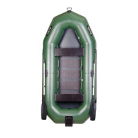 Лодка Bark В-300N трехместная гребная, фикс.сиденья, реечный настил, навесной транец