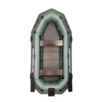 Лодка Bark B-300NPD трехместная гребная, привальный брус, 4 ручки, передвижные сиденья, реечный настил, навесной транец