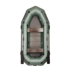 Лодка Bark B-300PD трехместная гребная, привальный брус, 4 ручки, передвижные сиденья, реечный настил