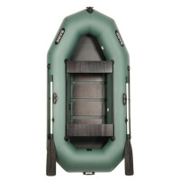 Лодка Bark В-270D двухместная, гребная, передвижные сиденья, реечный настил