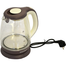 ЭЛЕКТРОЧАЙНИК EKP-2315GE (бел./коричн.) 1,8л, 1800 Вт, диск (GRUNHELM)