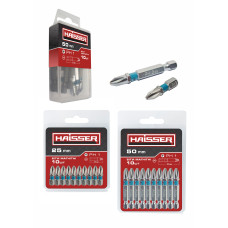 Набор бит - PH2 х 25мм, 10шт (HAISSER) Набор бит - PH2 х 25мм, 10шт (HAISSER)