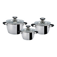 GT-1303-06/1 НАБІР ПОСУДУ 6 ПР. 16см, 1,7л, 18см, 2,4л, 22см,4,4л GT-1303-06/1 НАБІР ПОСУДУ 6 ПР. 16см, 1,7л, 18см, 2,4л, 22см,4,4л